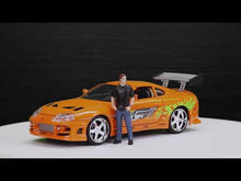 Carregar i reproduir el vídeo en el visor de la galeria, Brian’s Toyota Supra 1995 – Fast &amp; Furious – Jada Toys
