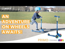 Load and play video in Gallery viewer, Primo Foldable Scooter with Lights three wheeled - Lime green
