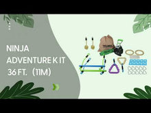 Carregar i reproduir el vídeo en el visor de la galeria, Corda d&#39;Aventura Ninja de 11 metres
