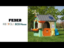 Load and play video in Gallery viewer, Recycle Eco House Children&#39;s Garden Playhouse
