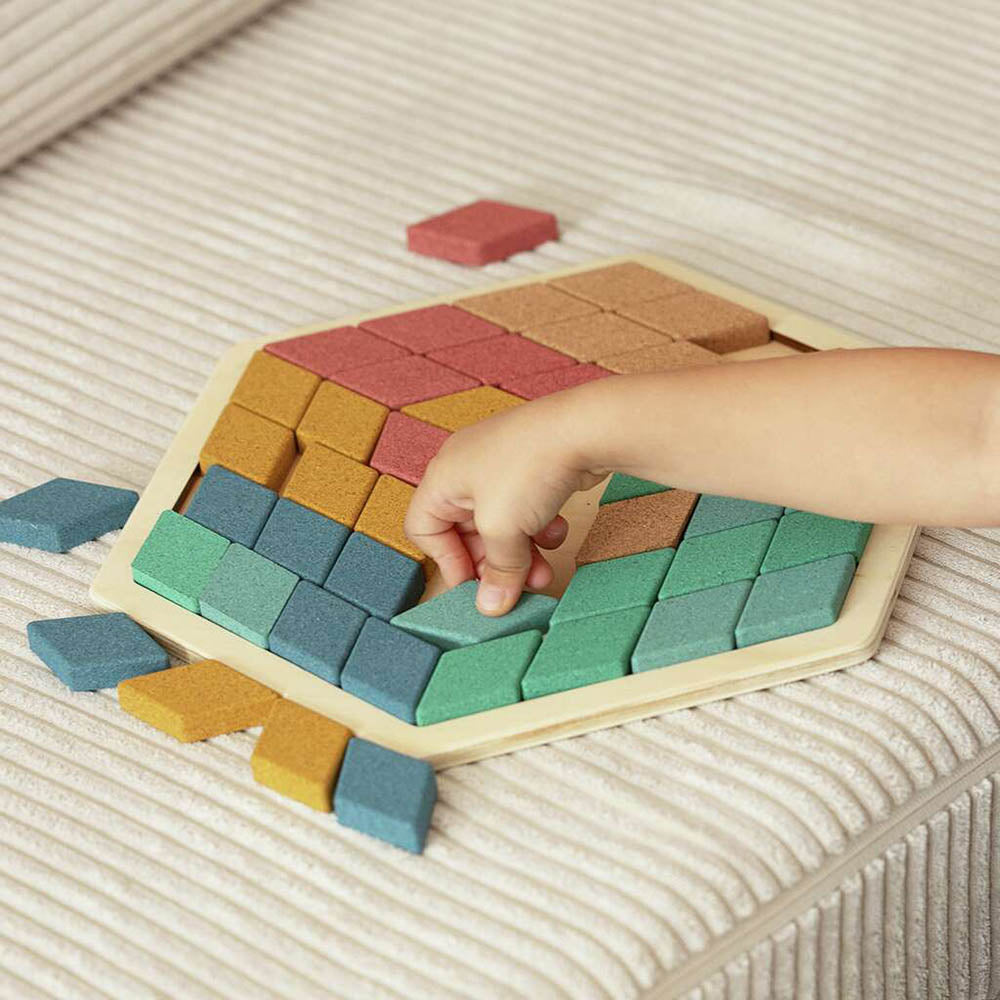 Creative Tiles Korko | Eco-friendly puzzle for kids | Juego y Jardín