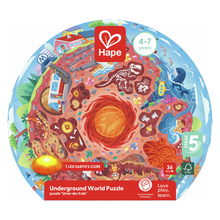Carregar imatge al visor de la galeria, Puzle de Madera el Mundo Subterráneo de Hape

