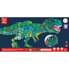 Carregar imagem no visualizador da galeria, Puzzle de Suelo Brillante de Dinosaurios Hape 200 Piezas

