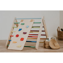 Carregar imagem no visualizador da galeria, Rampa Pikler de madera Leg&amp;Go - Arco Iris
