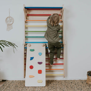 Rampa Pikler de madera Leg&Go - Arco Iris