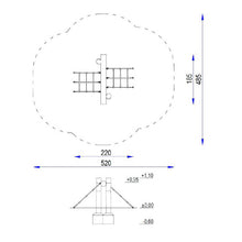 Cargar imagen en el visor de la galería, Red de Escalada Robinia Small Rope Net uso público
