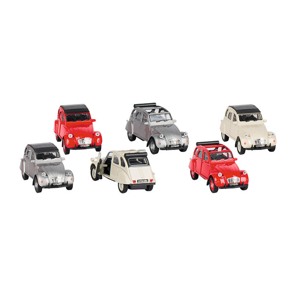 Set de 6 Cotxes de Joguina Citroën 2CV de Metall Goki