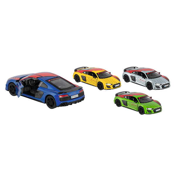 Set de 4 Cotxes de Joguina Audi R8 Coupé 2020 de Metall Goki