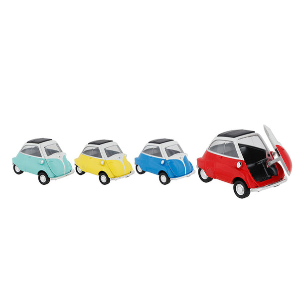 Set de 4 Cotxes de Joguina Isetta de Metall Goki