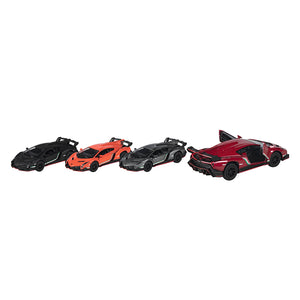 Set de 4 Cotxes de Joguina Lamborghini Veneno de Metall Goki