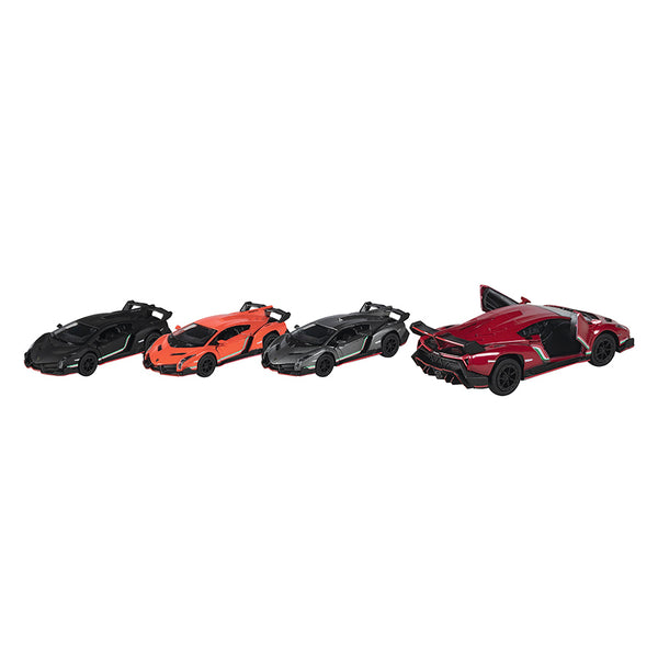 Set de 4 Cotxes de Joguina Lamborghini Veneno de Metall Goki