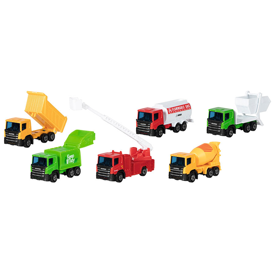 Set de 6 Camions de Joguina Variats de Metall Goki