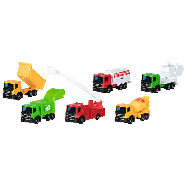 Set de 6 Camions de Joguina Variats de Metall Goki