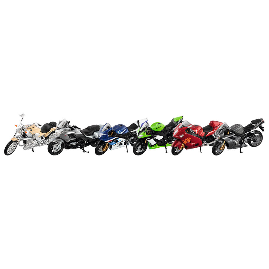 Set de 6 Motos de Joguina Variades de Metall Goki
