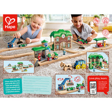 Carregar imagem no visualizador da galeria, Set de Tren Retro de Madera con Estación Hape
