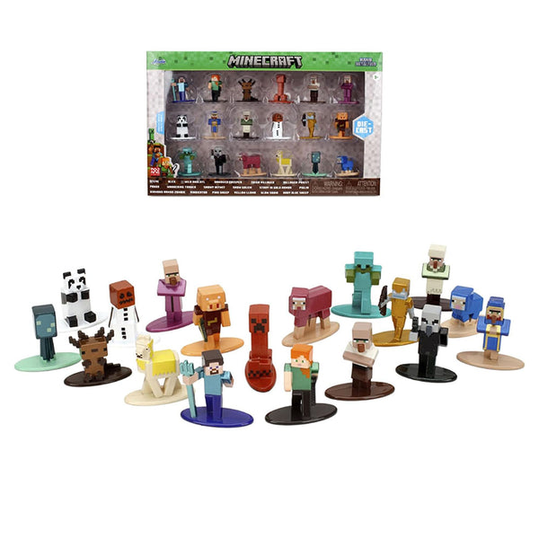 Set Nanofiguras Minecraft 4 cm