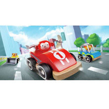 Load image into Gallery viewer, Set of wooden vehicles with display 12 pcs.
