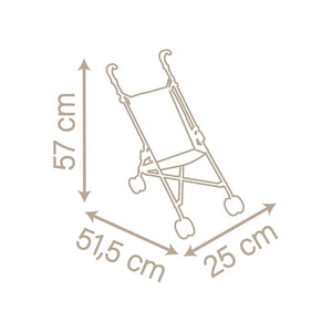 Cadira de passeig plegable per a nines Smoby Baby Nurse