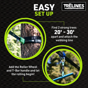 Cinta Slackline Clásica de 15 metros