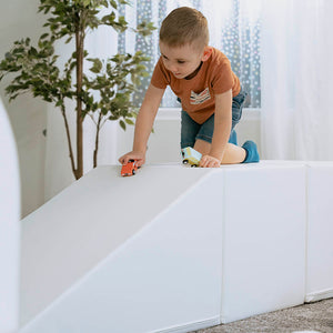 Parque infantil de bloques de espuma con piscina de bolas - Iglu Party color Blanco