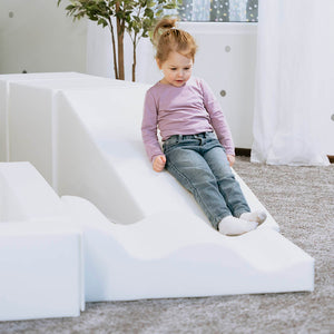 Parque infantil de bloques de espuma con piscina de bolas - Iglu Party color Blanco