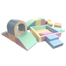 Cargar imagen en el visor de la galería, Parque infantil de bloques de espuma con piscina de bolas - Iglu Party color Pastel
