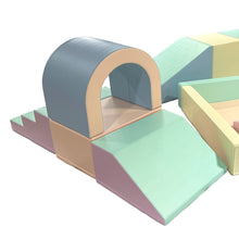Cargar imagen en el visor de la galería, Parque infantil de bloques de espuma con piscina de bolas - Iglu Party color Pastel
