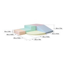 Cargar imagen en el visor de la galería, Bloques de Psicomotricidad Iglu Corner Climber color Pastel
