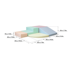 Bloques de Psicomotricidad Iglu Corner Climber color Pastel
