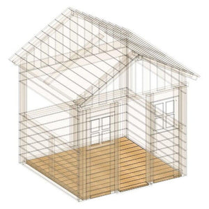 Suelo de madera para casita LOLLIPOP XL