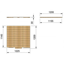 Cargar imagen en el visor de la galería, Suelo de madera para casita LOLLIPOP XL
