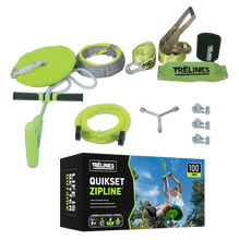 Carregar imatge al visor de la galeria, Tirolina 30m amb Sistema de Fre Quickset
