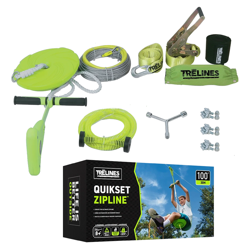 Tirolina 30m amb Sistema de Fre Quickset
