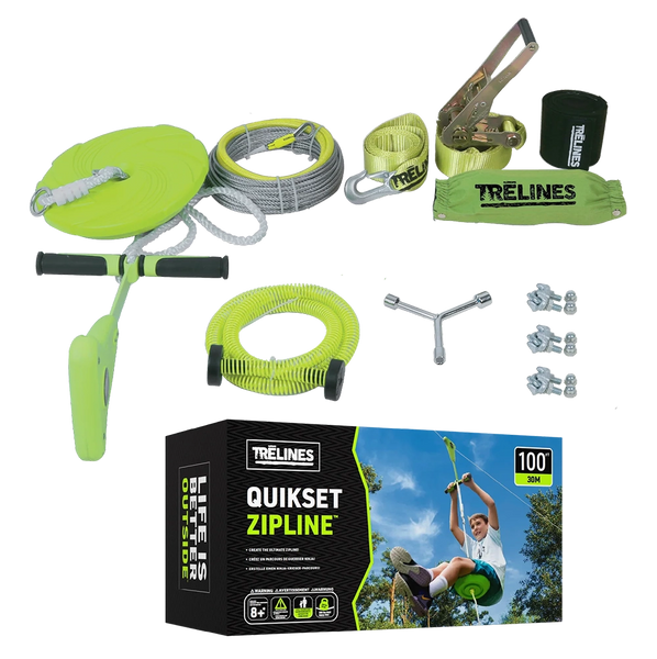 30m Zip Line with Quickset Brake System