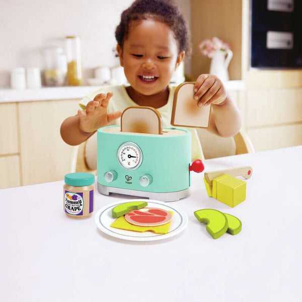 Tostadora de madera de juguete DING POP-UP de Hape