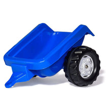 Carregar imatge al visor de la galeria, Tractor de pedals Rolly Kid Landini amb remolc - blau
