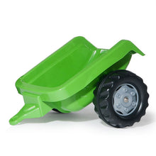 Load image into Gallery viewer, Rolly Kiddy Futura pedal tractor with trailer - green
