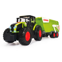 Cargar imagen en el visor de la galería, Tractor Claas Dickie con tráiler de granja 65 cm
