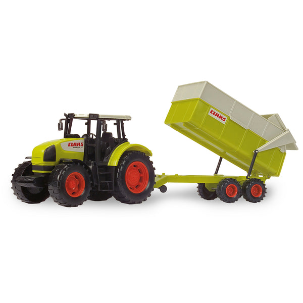Tractor CLAAS Dickie con remolque 57 cm