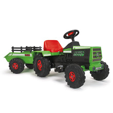 Cargar imagen en el visor de la galería, Tractor Eléctrico Infantil INJUSA 6V con Remolque
