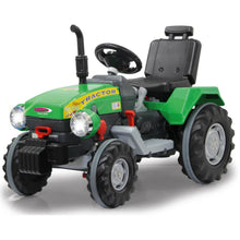 Load image into Gallery viewer, Kids' 12V Green Power Drag Electric Tractor
