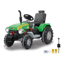 Load image into Gallery viewer, Kids' 12V Green Power Drag Electric Tractor

