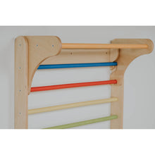 Load image into Gallery viewer, Pikler Triangle + Swedish Wall 2 in 1 + Ramp - Rainbow
