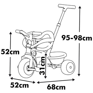 Triciclo evolutivo Be Fun Confort – Smoby