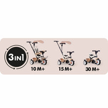 Load image into Gallery viewer, Smoby Baby Balade Beige Evolutionary Tricycle
