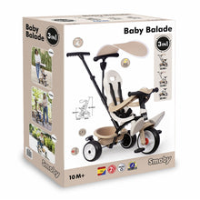 Load image into Gallery viewer, Smoby Baby Balade Beige Evolutionary Tricycle
