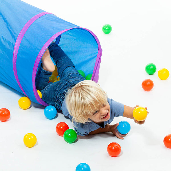 Túnel de Bolas Plegable para Niños con 25 Pelotas de Colores