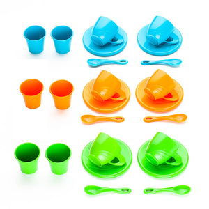 45-Piece Plastic Toy Kitchen Set