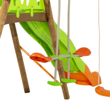 Load image into Gallery viewer, Legato garden Swing with hut and seesaw
