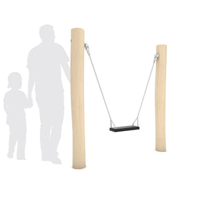 Robinia individual swing for public use